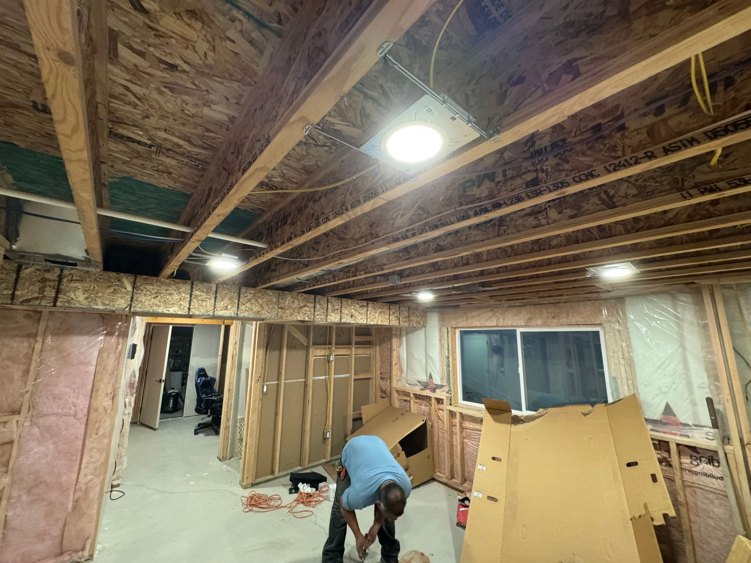 Basement Electrical Wiring project by Utah Home Electric in West Jordan, Utah