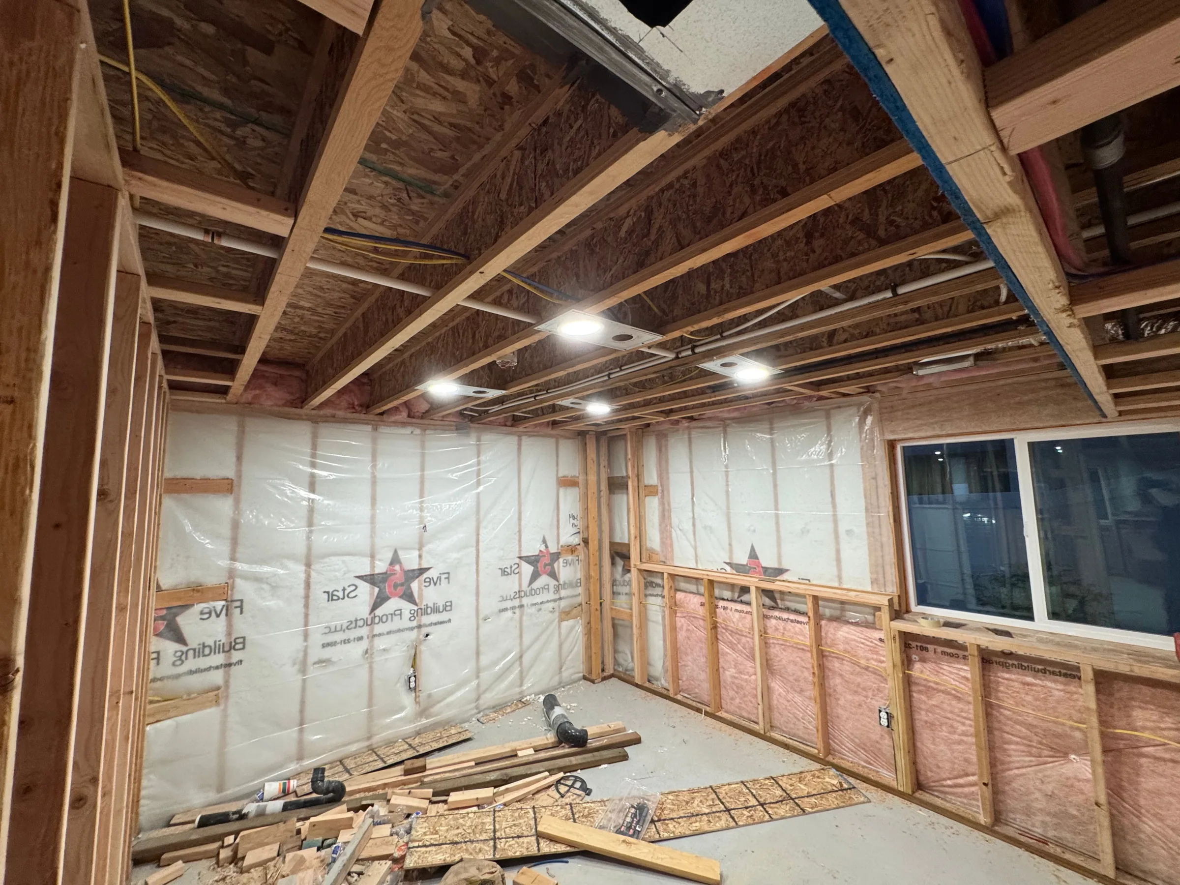 Basement Electrical Wiring project by Utah Home Electric in West Jordan, Utah