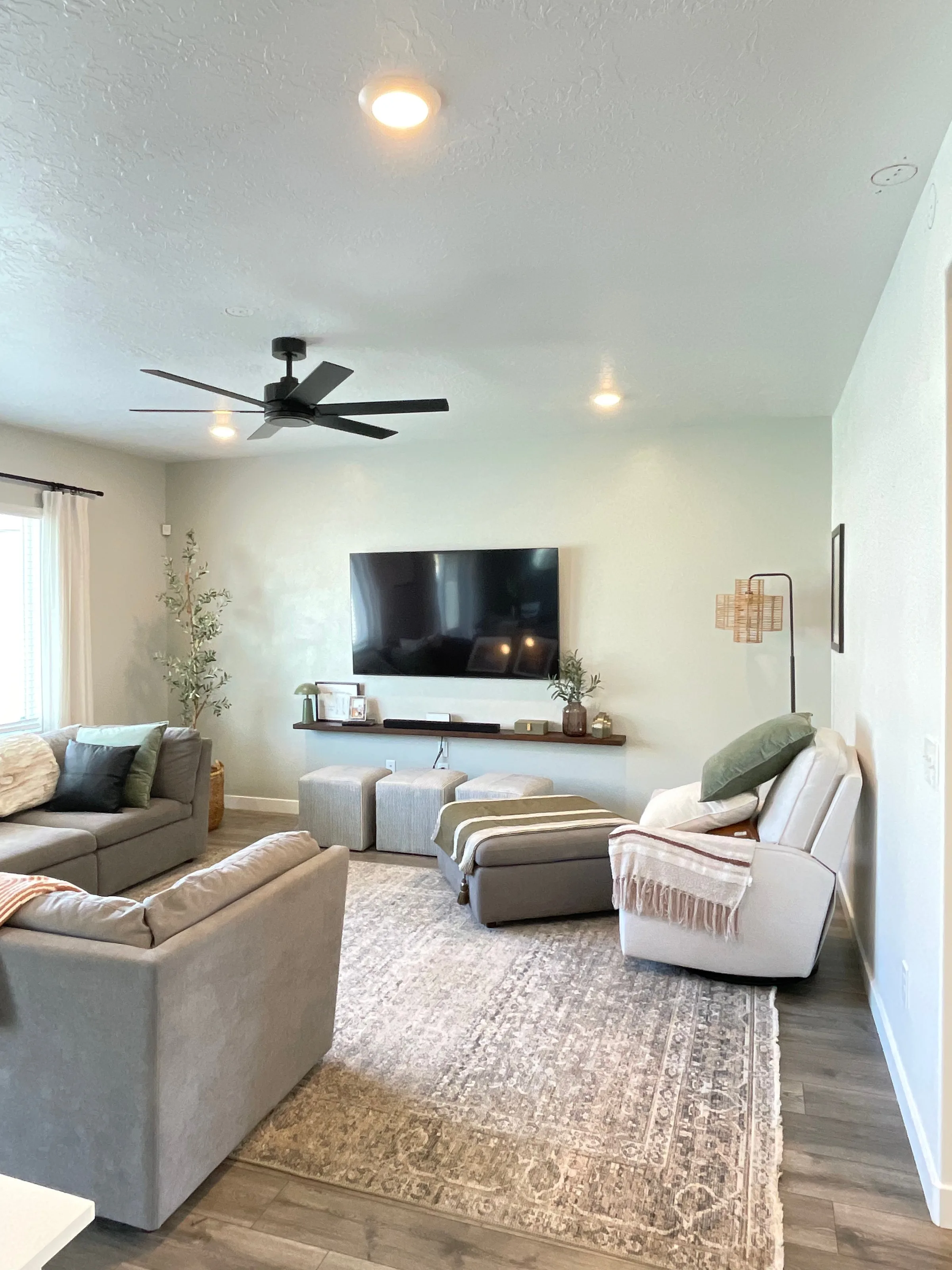 Ceiling Fan Installation project by Utah Home Electric in Santaquin, Utah